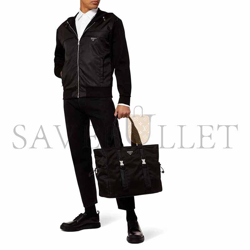 PRADA TRIANGLE LOGO TOTE BAG IN NYLON 2VG042 (40*34*16cm) 